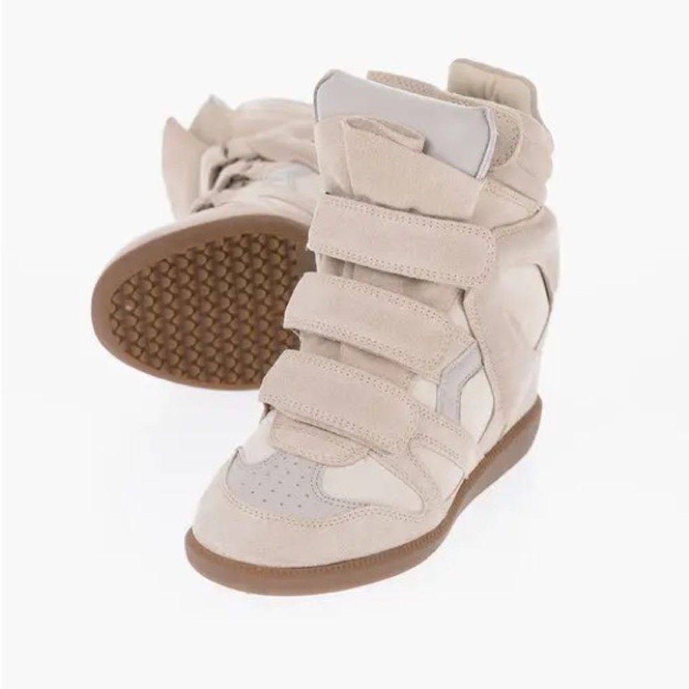 Isabel Marant Bekett Leather Sneaker Wedges - Picture 5 of 16